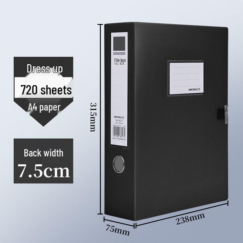 A4 Dokumentenorganisations-Aufbewahrungsbox - Verdickte Plastikmappe für Konten & Verträge