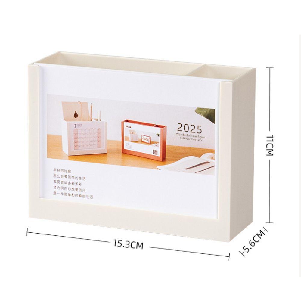 Multi-Function Desk Calendar Organizers Creative Pencil Storage Box Desk Calendar Pen Holder  Home