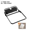 Kitchen Sink Filter Rack With 50pcs Net Filter Bag Foldable Multi-Purpose Drainage Basket Leftovers Soup Food Drainer Shelf