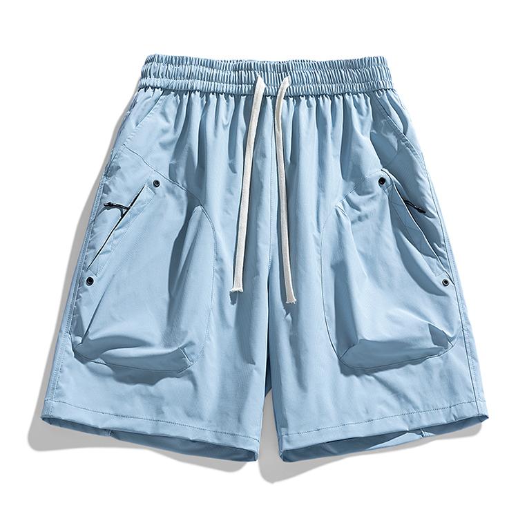 Men's Casual Shorts, Ice Silk Outdoor Workwear Shorts, Men's Quick Drying Shorts, Loose Sports Pants