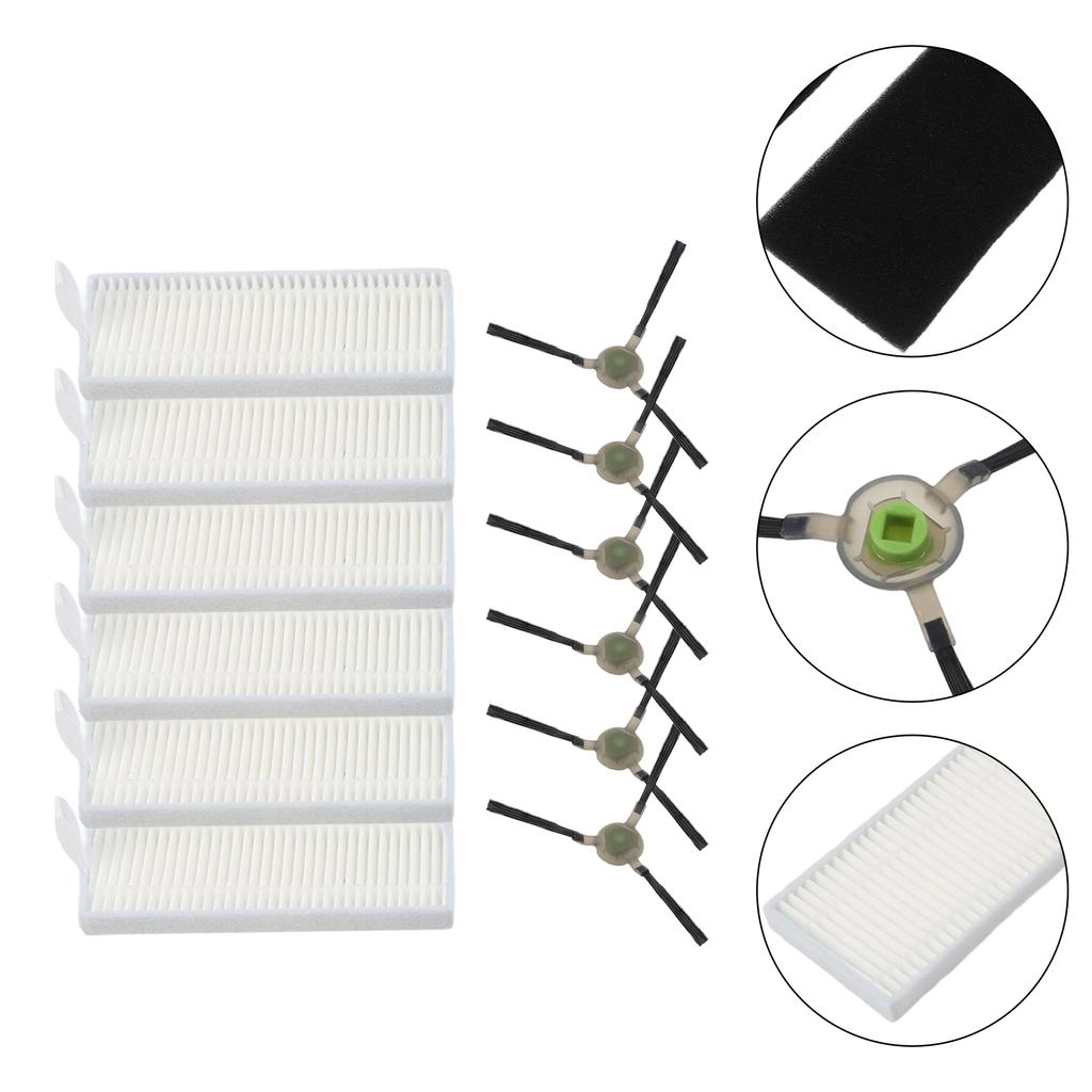 6Set Filters Side Brush For Lefant M330/M330 Pro Robot Vacuum Cleaner Replacement Part Home Cleaning Tools Side Brushes