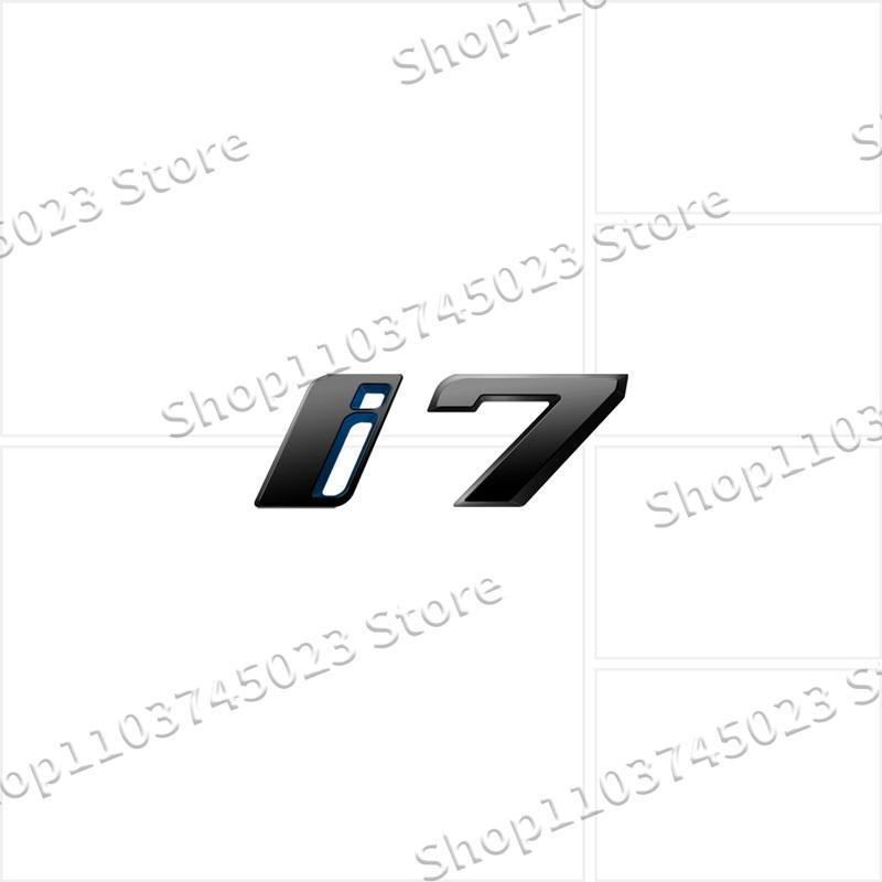 1Pcs Car Styling ABS Plastic Emblem Decor For BMW I3 I4 I7 IX IX3 IX4 IX7 Logo Rear Tail Bumper Trunk Sticker Auto Accessories AT8
