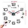 3D Large Wall Clock Mirror Wall Stickers Luminous DIY Digital Clocks Silent Clock Quartz Watch Home Living Room Table Decor Hot