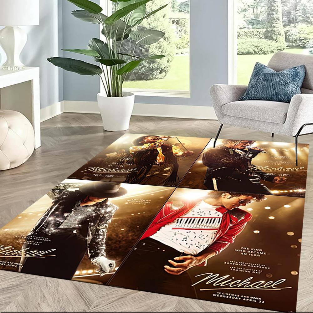 Michael Jackson 36 Floor Rug Office Rug Design for Study room Playrooms Living Rooms Game Room Anti-slip Rug Office home decor