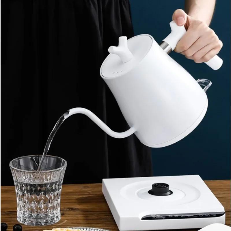 1000ML Gooseneck Electric Kettle Hand Brewed Teapot Heating Water Bottle 220V Large-capacity Thermostatic Power-off Protection
