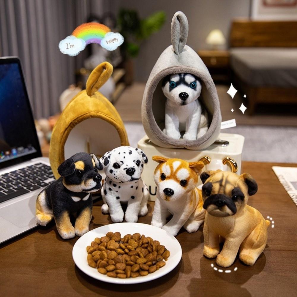 Soft Stuffed Animal Doll Detachable Husky Dog Doll Simulation Dog Plush Toy  Kids Birthday Gift