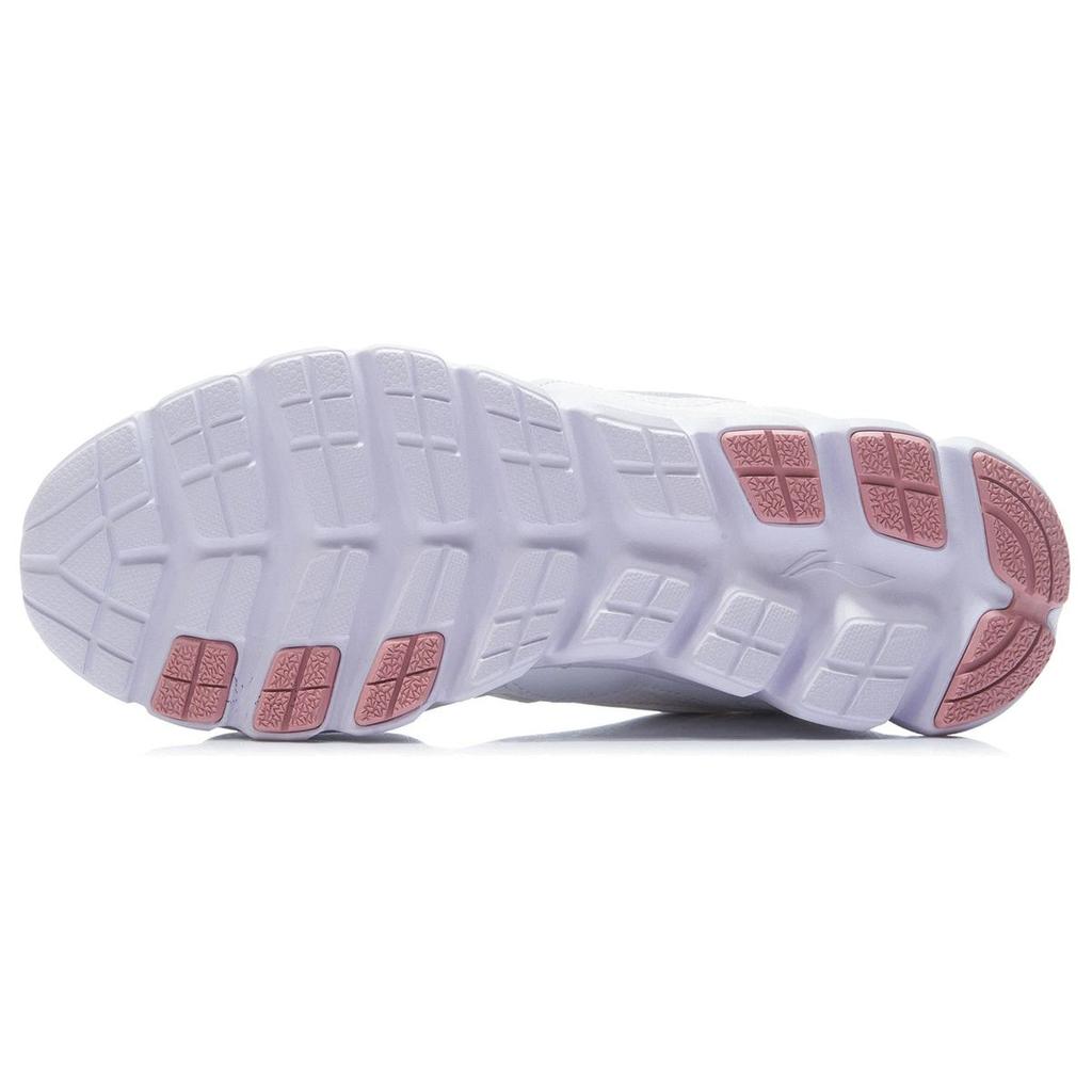 Li Ning Sports Shock Absorption Non-Slip Wear-Resistant Low-Top Running Shoes Women sneaker White ARHR190-2