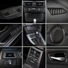 Carbon Fiber For BMW 3 Series E90 E92 E93 Inner Gearshift Air Conditioning CD Panel Door Armrest Cover Trim Sticker Accessories