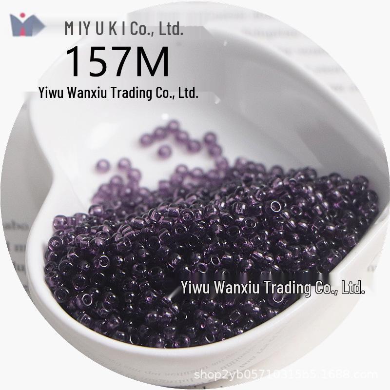 MIYUKI 3mm Transparent Glass Seed Beads for DIY Jewelry Making