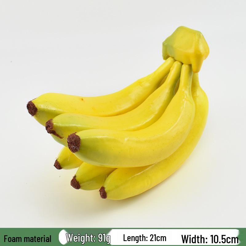 Plastic PU Banana Model for Display and Teaching Props