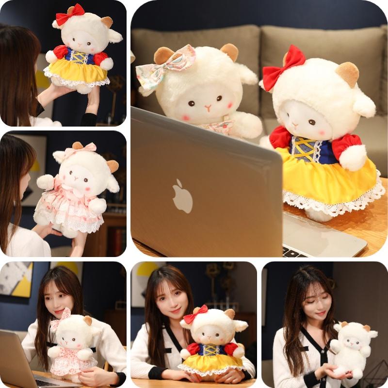 Niedliches Neues Ins Schaf Plüschtier für Mädchen Weiche und Kuschelige Tier Stoffpuppe