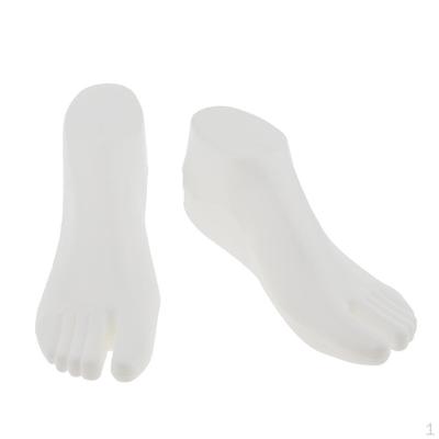 Pair Women Feet Sock Shoes Sandal Anklet Display Foot Model Stand