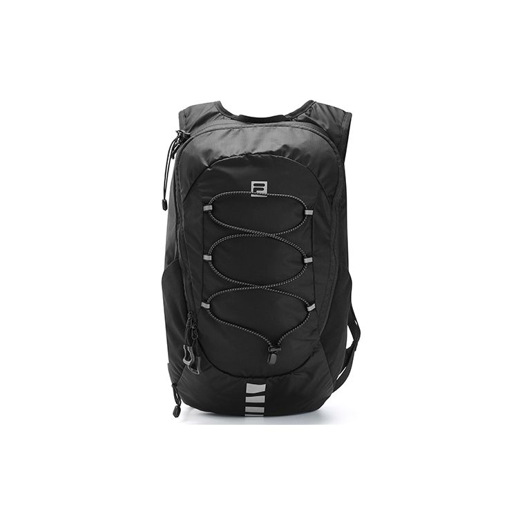 Fila Outdoor Fabric Climbing Backpack Men Backpacks Black A13M327101F-BK Pitch Black,XS