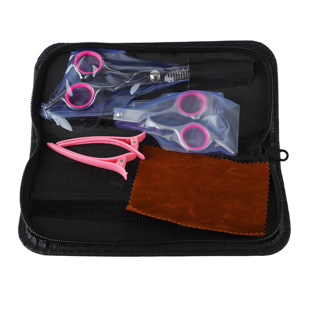 Household Barber Scissors Set Stainless Steel Texturing Shear Straight Hair Cutting Scissors for Beauty Salon