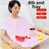 Waterproof Elderly Eating Bib Washable Rice Pocket Bib Multi-purpose Adult Bib  Feeding Nursing
