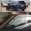 For Honda Odyssey 2015 2016 2017 2018    Car Sticker Plastic Window Glass Wind Visor Rain/Sun Guard Vent