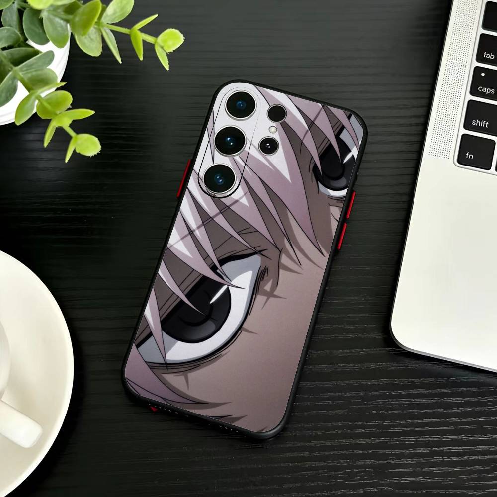 F-Killua Zoldyck H-Hunter X Hunter Phone Case For Samsung S26,S25,S24,S23,S22,S21,S20,S30,Ultra,Plus,Fe,Note,5G Black Cover