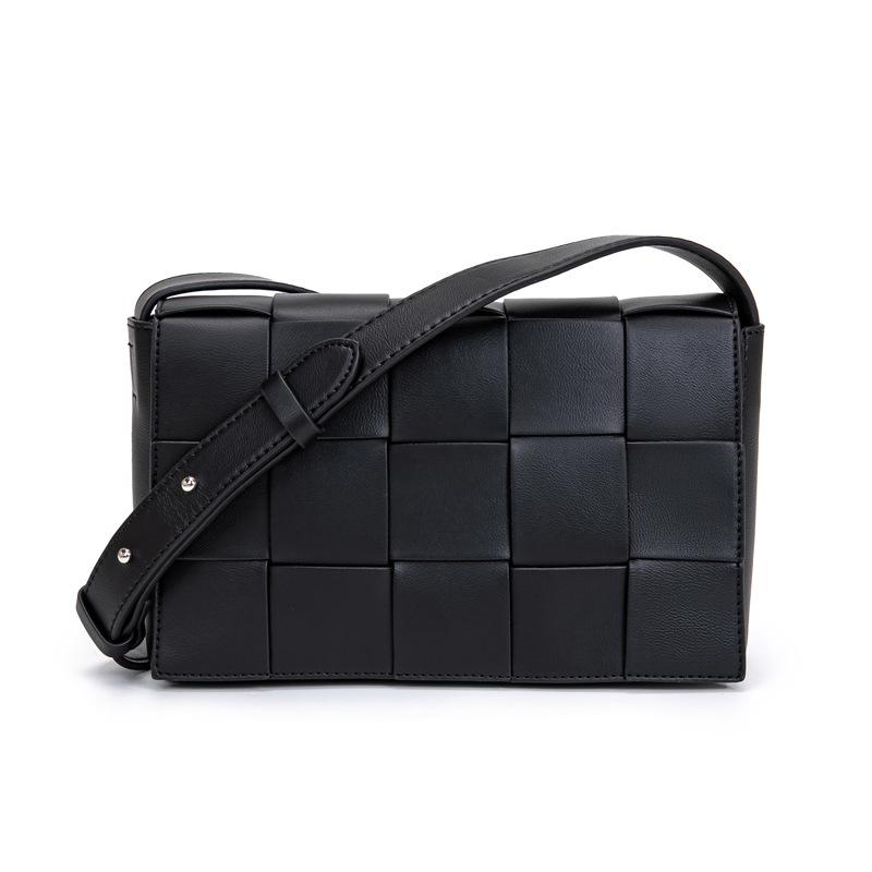 2024 New Woven Bag for Women, Fashionable and Versatile Unisex Crossbody Bag, High-end Light Luxury Checkered Bag