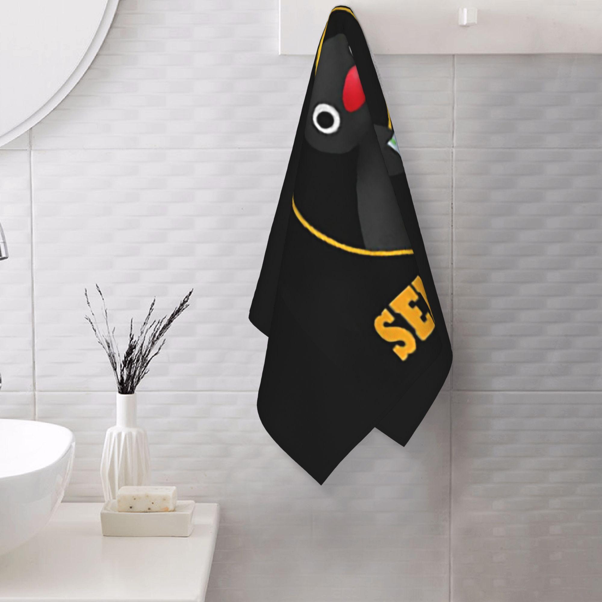 Ka Chen Muxi White Pingu Pinga Penguin Tv Soft Face Towel Quick Dry Pool Bath Cotton Towels Breathable
