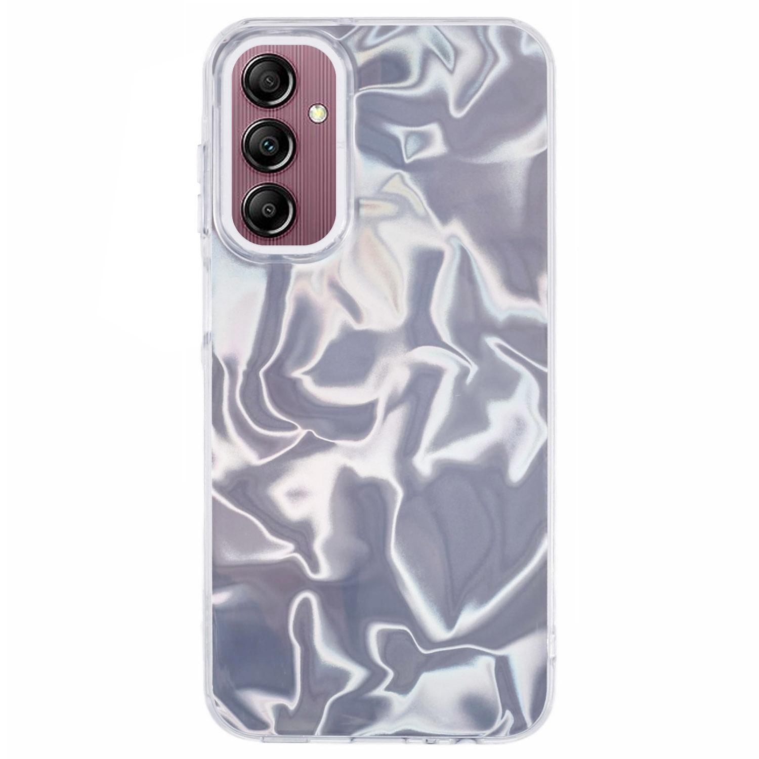 

YX Series For Samsung Galaxy A14 4G/5G Case TPU Electroplating IMD Anti-Scratch Phone Cover Water Ripple