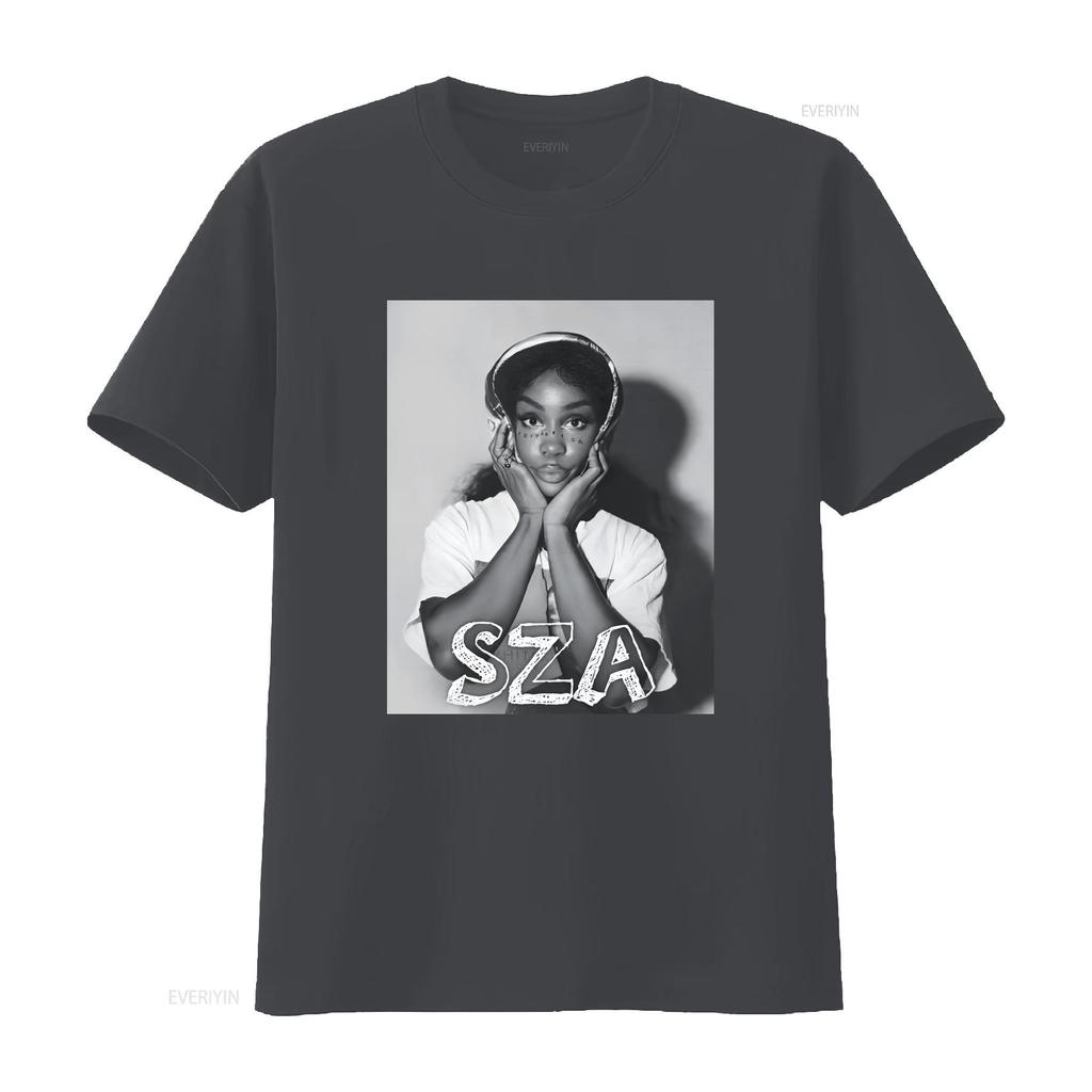 SZA Vintage T Shirt Music RnB Singer Rapper New Bootleg 90s Black Hip Hop PhotoshooT For Fan Vintage Washed Designer Clothes