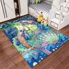 Vibrant Underwater Marine Life Carpet Yoga Living Room Room Decor Children's Crawling Mat Doormat Area Rug Games Mat