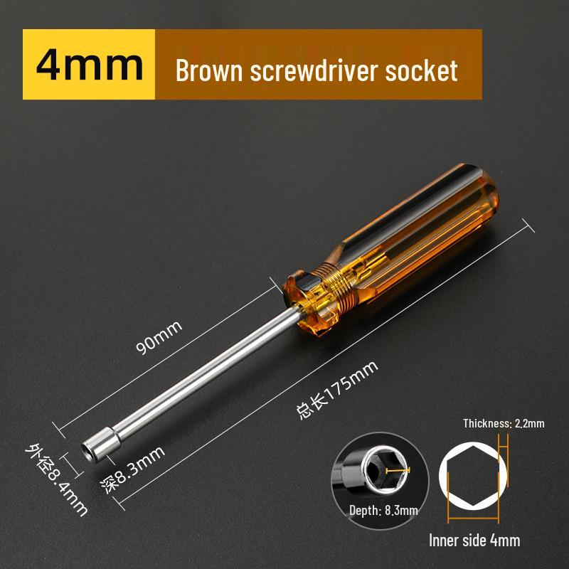 Hardened Hex Socket Screwdriver Wrench Set 4-14mm
