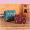 Retro Wooden Desktop Jewelry Box With Lid For Organizing And Display Decoration