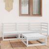 Garden Furniture Set 4 Pcs  Solid Pine Wood