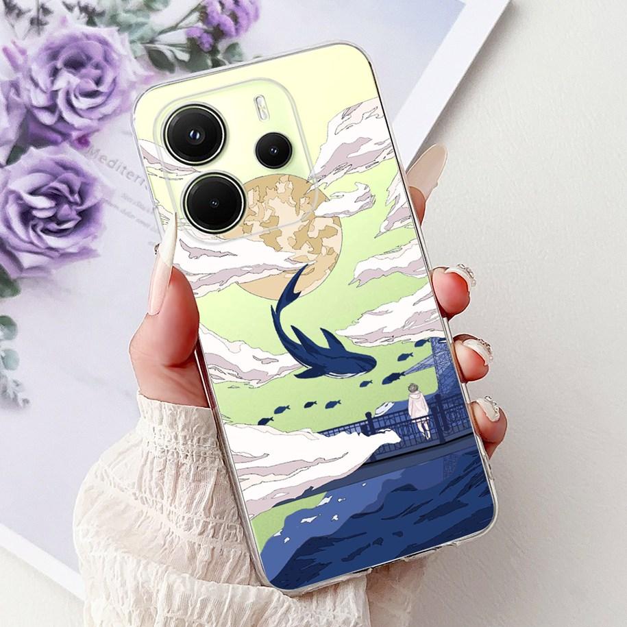 Silicone Case For Xiaomi Redmi Note 14 4G EU 2025 Cover Cool Lion Leopard Dragon Animals Soft Slim Coque For Note14 4G EU Fundas