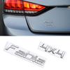 DDWO5 MetaL 3D Badge Logo Car Rear Trunk Body Sticker Letter Emblem For Skoda FABIA 4X4 Accessories Glossy Black Matte black