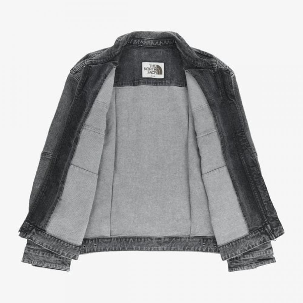 The North Face Denim Trucker Jacket Gray Nj3br53j