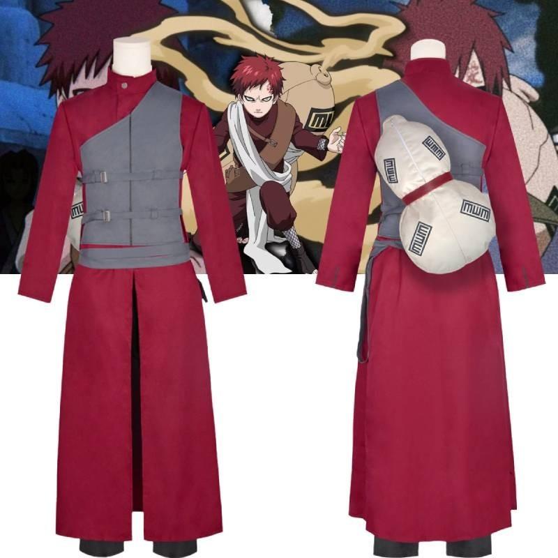 Naruto Gaara Kazekage Cosplay Halloween Anime Animation Costume Performance