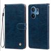 Portefeuille à rabat en cuir PU texture Crazy Horse vintage, étui de téléphone pour Vivo V60, porte-cartes, support, coque de protection antichoc