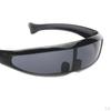 Futuristiske Smale Kyklop Farge Speilglass Visir Solbriller