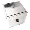 30x30x30cm Commercial Grease Trap Stainless Steel Connection Grease Interceptor for 50mm Inner Pipe