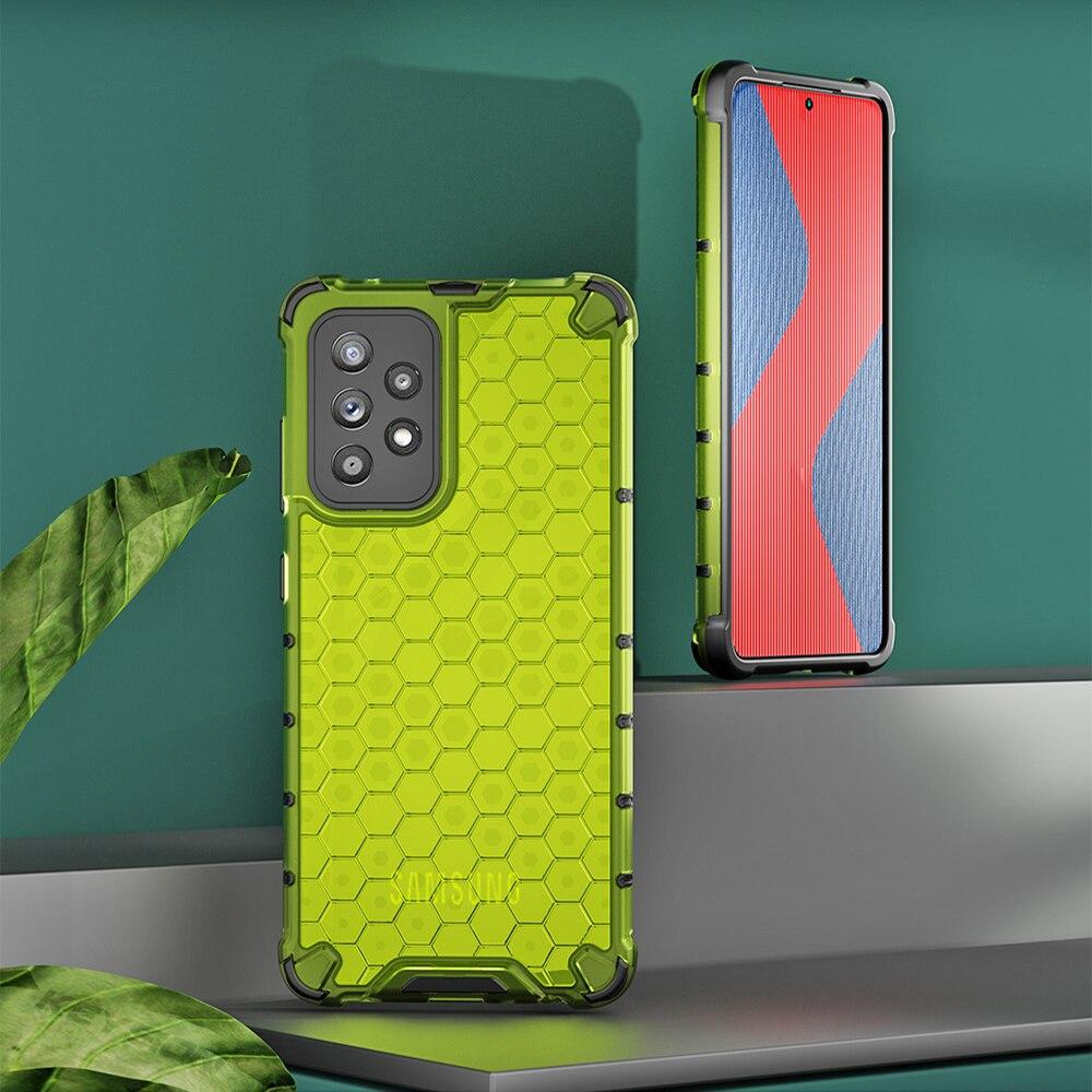 

Противоударный чехол KEYSION для Samsung A52 5G A72 A42 A32 A12 A02S A22 A82 A51 A71, сотовый чехол для телефона Galaxy M62 M12 F62 F52 for Samsung A71 зелёный