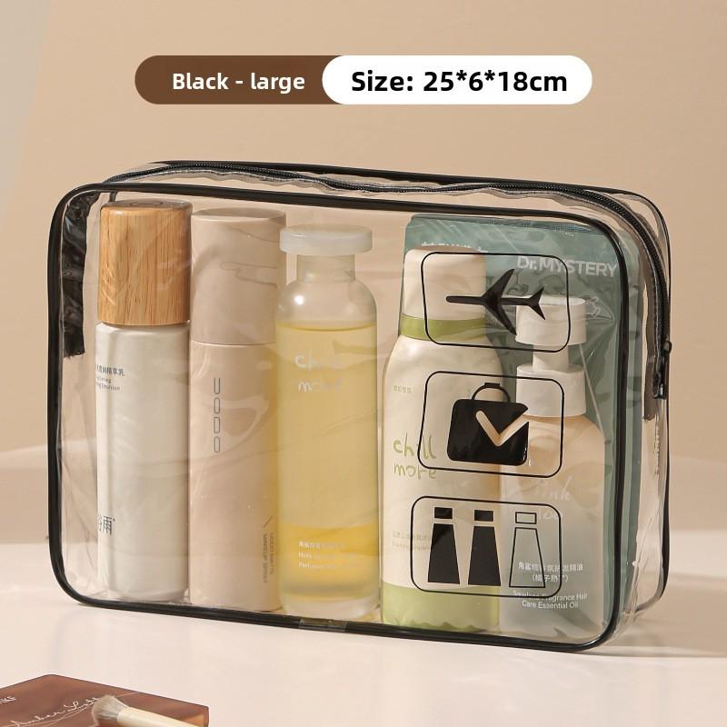 Travel Waterproof Pvc Toiletry Bag Large Capacity Organizer For Packing And Cosmetics Storage