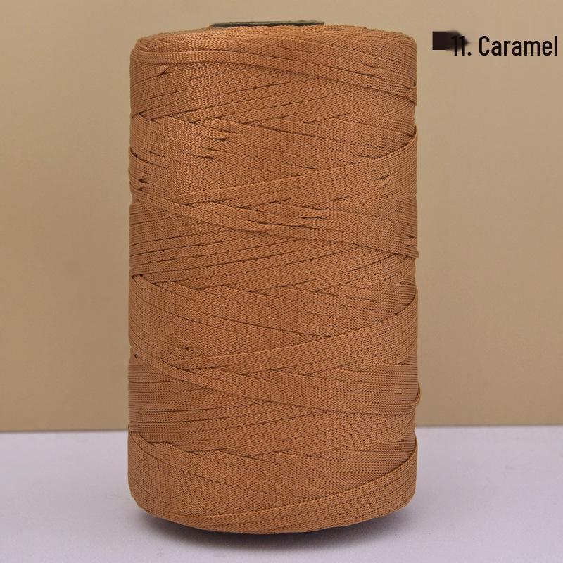 Hand-Woven Mercerized Cotton & Linen Ice Silk Yarn for DIY Crochet Bags, Hats, and Cushions