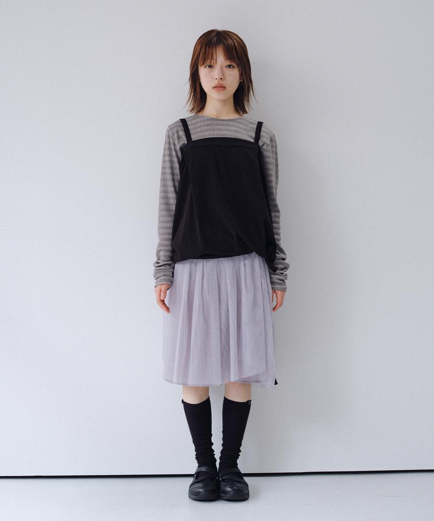 Ohesio Two-Way Shirring Sleeveless, Black
