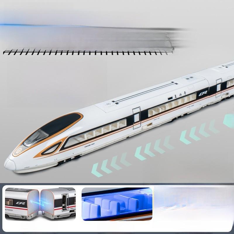 Alloy Highspeed Train Model With Flashing Lights And Sound For Kids Play
