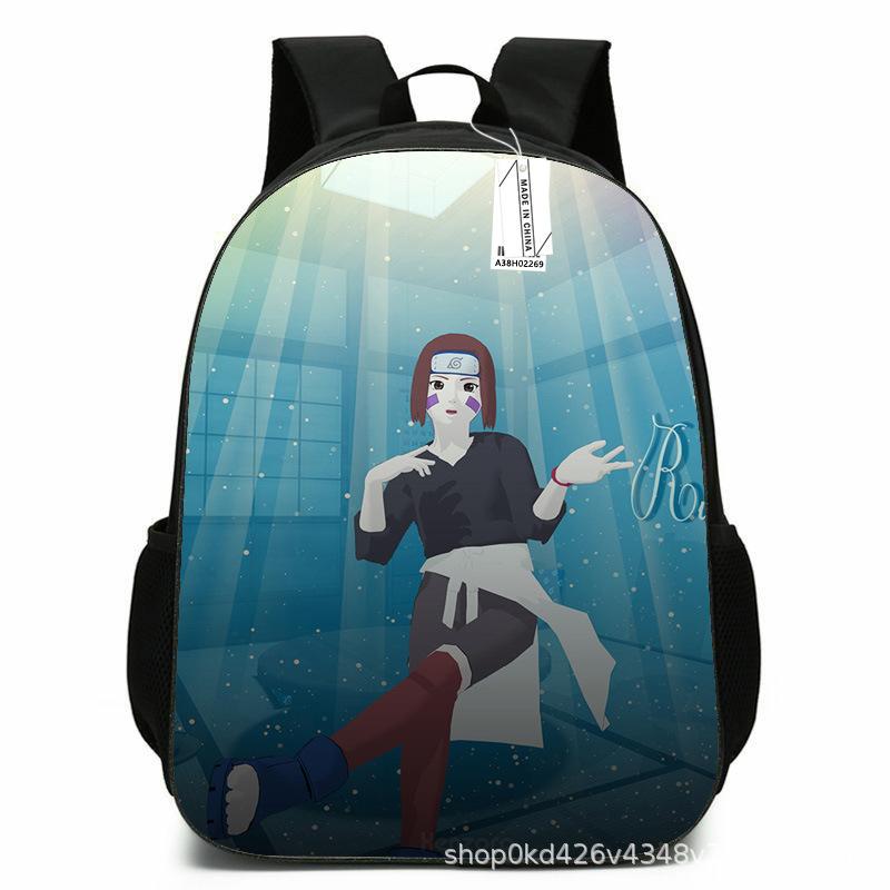 Naruto Peripheral Schoolbag Naruto Sasuke European and American Elementary and Middle School Students Backpack Cartoon Animation Computer Bag