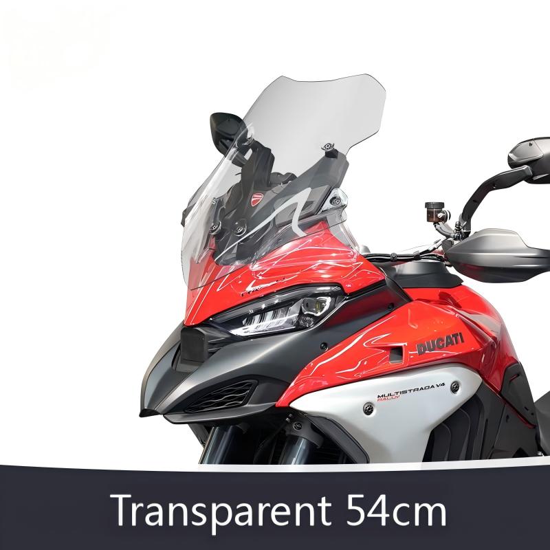 For DUCATI MTS V4/S SPORT Windshield Windscreen Windproof Screen Front Glass Modified windshield accessori Mts V4/S Accessories Transparent 54cm