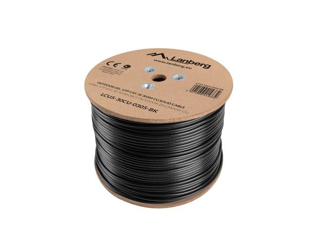 Lanberg LCU5-30CU-0305-BK networking cable Black 305 m Cat5e U/UTP (UTP)