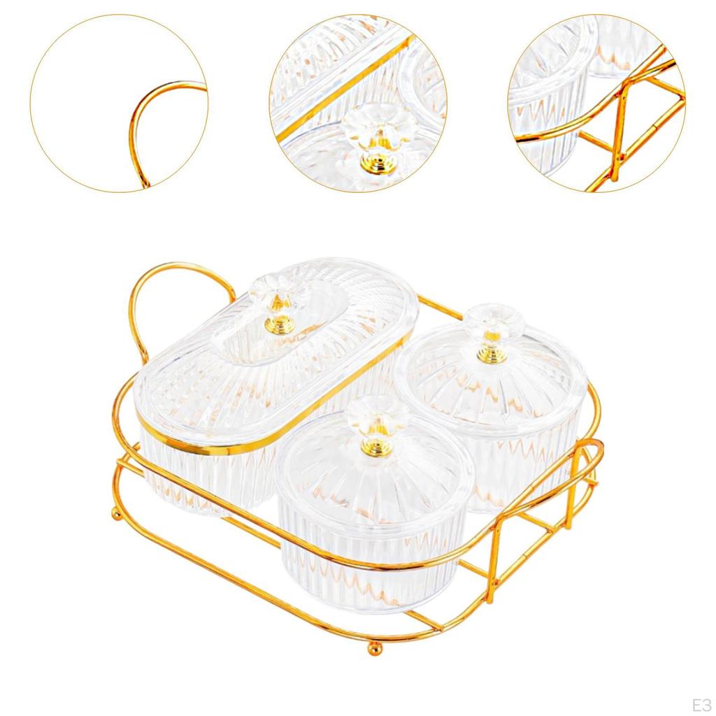 Dried Fruit Plate Cookie Jar Food Storage Box Snacks Dish Candy Nut Seasoning Containers for