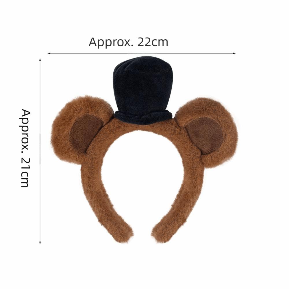 Bear Costume Props Bear Ears Headband Bear Cosplay Hairband Costume  for Kids and Adults