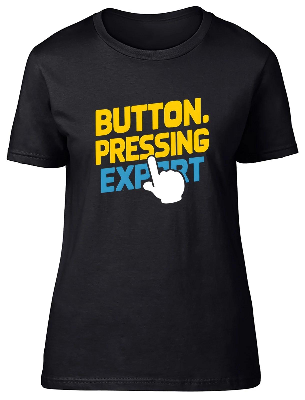 Video Gaming Button Pressing Expert Womens T-Shirt Ladies Gift Tee M