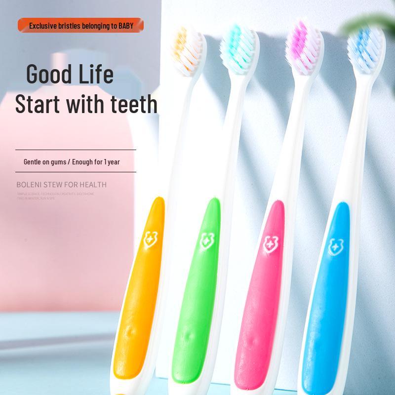 Kids' Soft Bristle Toothbrush for Ages 3-12 with Small Head - Ideal for Toddlers to Junior High, Travel-Friendly and Boxed.