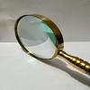 Brass Magnifying Glass Handheld 5x Page Reader for Books, Maps, Nautical Decor Collectible Magnifier, Anniversary Gift, Graduation Gift