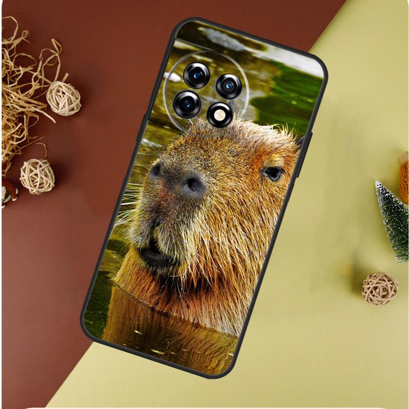 Capybara  Lovely Animal For OnePlus 13 13R 12 12R 11 9 10 Pro 8T 9RT 10T 10R Nord 4 CE 2 3 Lite N20 N30 Phone Case